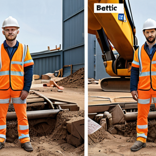 Here are two image prompts based on the provided text, focusing on different aspects of ethical marketing in construction: