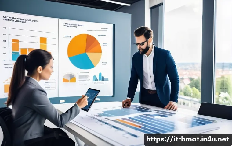 건축자재 마케팅과 경쟁사 분석 - Strategic Market Analysis in Construction**
    "A group of diverse professionals in the Italian bui...